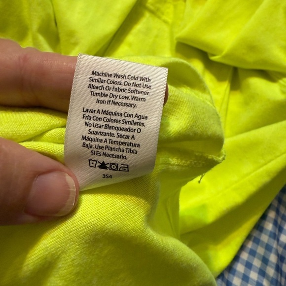 Wrangler Workwear Neon Green Long Sleeve Safety Tee, Poly/Cotton Blend, Sz XL - Picture 6 of 8